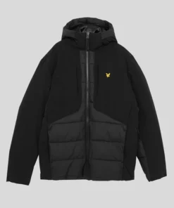 Lyle & Scott Sports Hybrid Puffer Jacket Jet Black