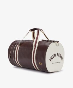 Fred Perry Classic Barrel Bag  Oxblood