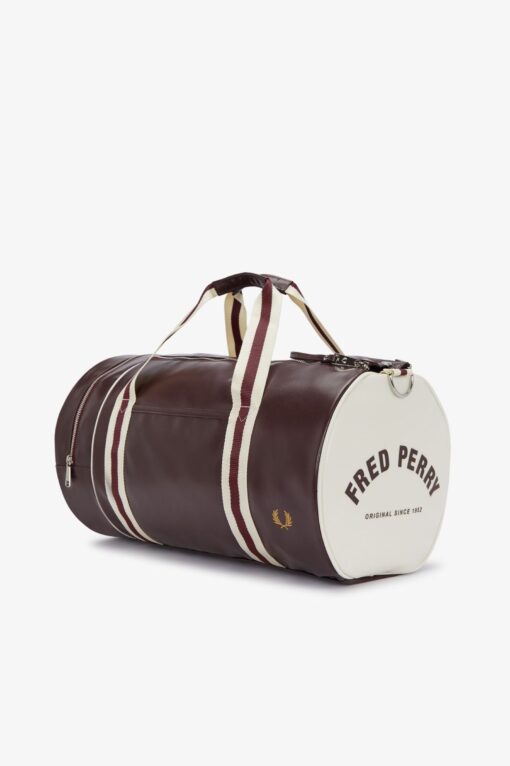 Fred Perry Classic Barrel Bag  Oxblood