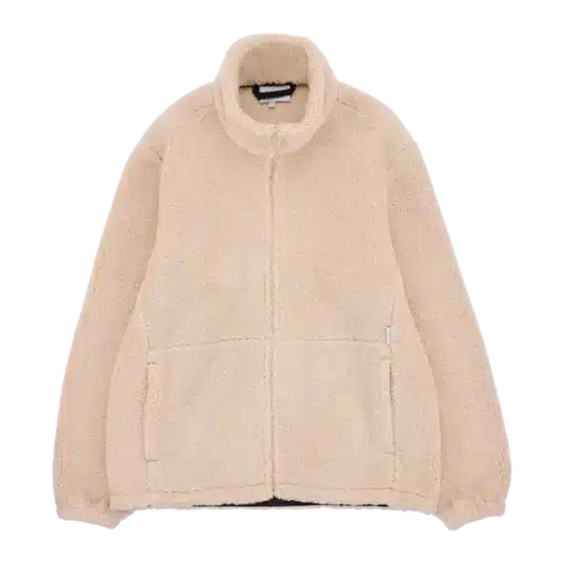 Makia Lodge Zip Fleece Off White
