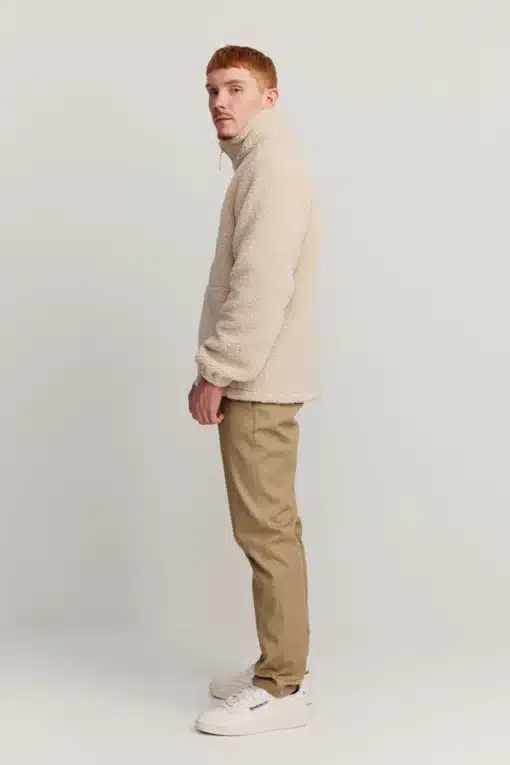 Makia Lodge Zip Fleece Off White