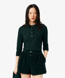 Lacoste Slim Fit L.12.D Stretch Piqué Polo Shirt Sinople Green