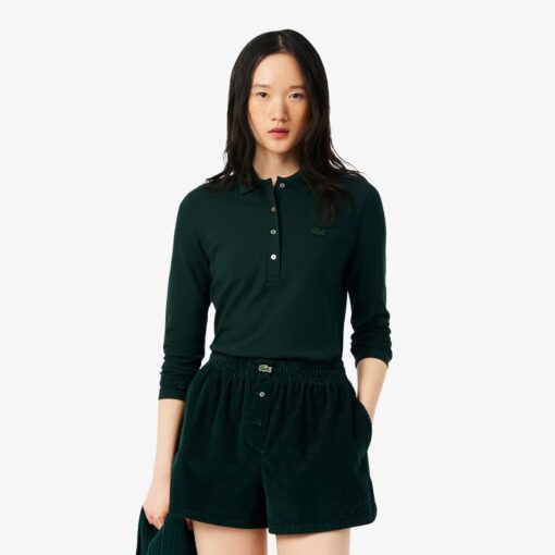 Lacoste Slim Fit L.12.D Stretch Piqué Polo Shirt Sinople Green