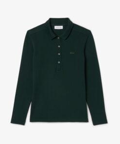 Lacoste Slim Fit L.12.D Stretch Piqué Polo Shirt Sinople Green