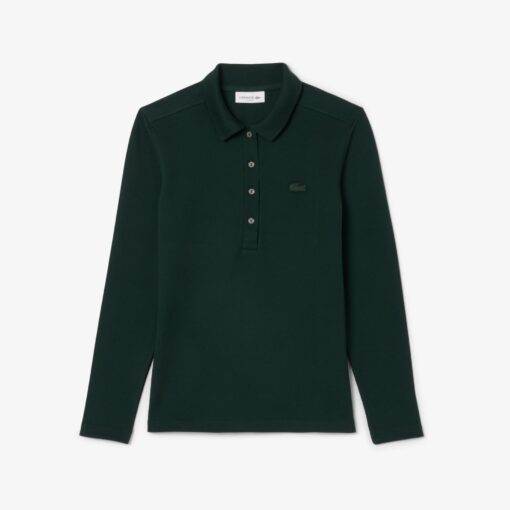 Lacoste Slim Fit L.12.D Stretch Piqué Polo Shirt Sinople Green