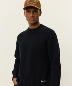 Les Deux Brad Roundneck Knit Black