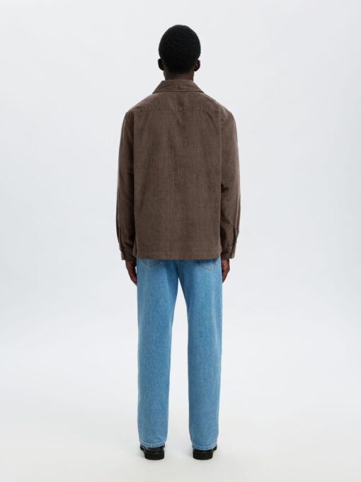 Slhregtate Cord Overshirt Demitasse