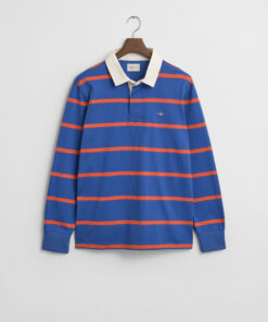 Gant Heavy Rugger Stripe Shirt Rich Blue