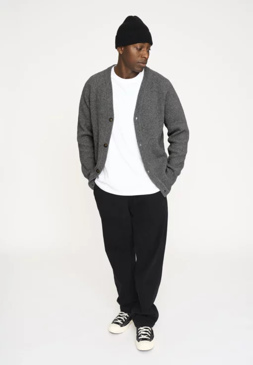 Resteröds Kyle Cardigan Grey Melange
