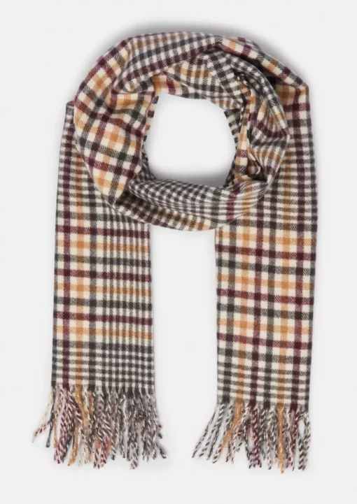 Comma, Check Scarf Beige