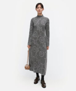 Marimekko Willat Piirto Unikko Dress Grey