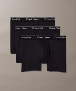Calvin Klein 3 Pack Boxer Briefs - Microfibre Stretch Black
