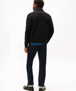 Tommy Hilfiger Smart Casual Mixed Texture Zip-Thru Jacket Black