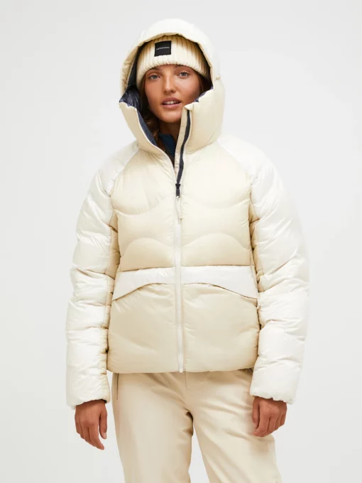 Peak Performance Helium Diamond Fuse Down Jacket Women Sandfog/Moiuntain Mist