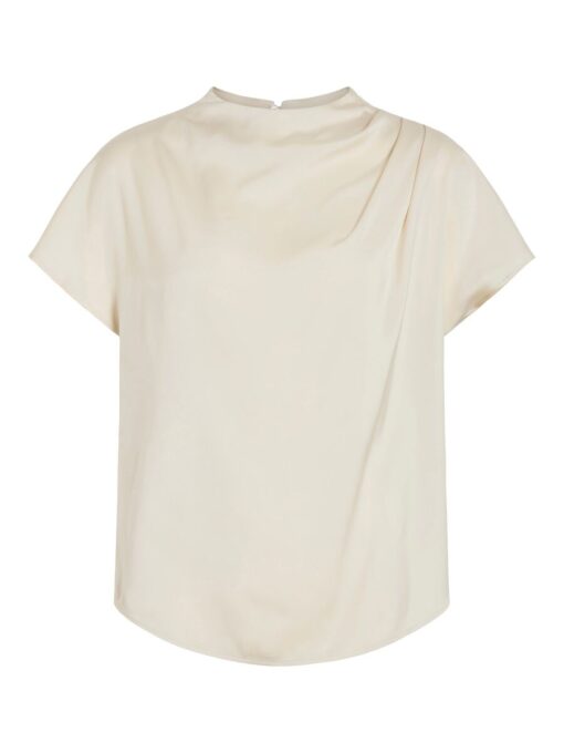 Vielmina Funnel Neck Top Birch