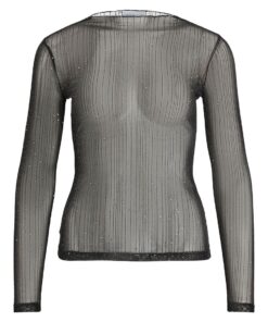 Viturno Funnelneck Top Black Beauty