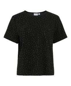 Visilna Glitter Top Black Beauty