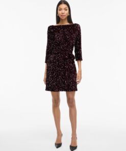 Vifaith Sequin Dress Fig