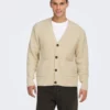 Onsframe Knit Cardigan Oatmeal