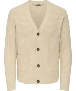 Onsframe Knit Cardigan Oatmeal