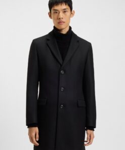 Hugo Migor 2541 Wool Coat Black Hugo Migor 2541 Wool Coat Black