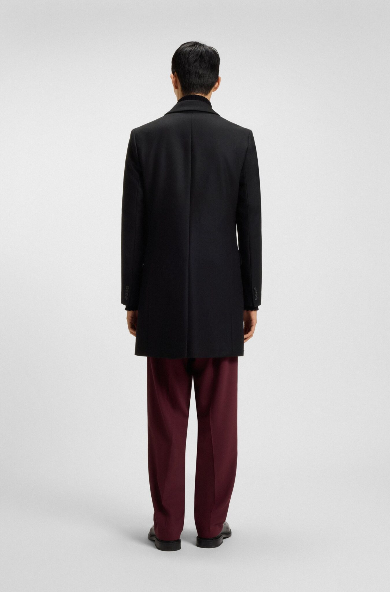 Hugo Migor 2541 Wool Coat Black Hugo Migor 2541 Wool Coat Black