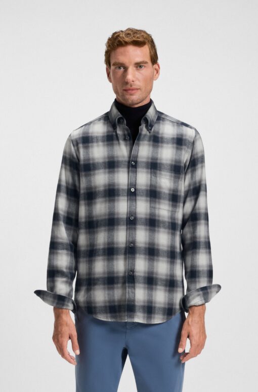 Boss Rickert M Shirt Grey Patterned