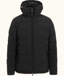 Oscar Jacobson Hooded Puffer Jacket Black