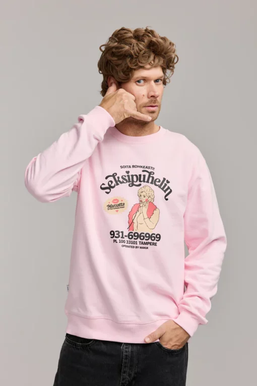 Makia Seksipuhelin Sweatshirt Pink