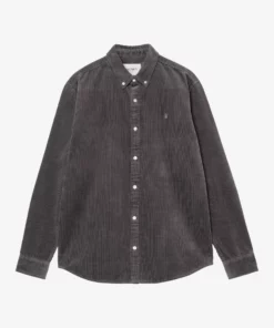 Carhartt WIP L/S Madison Cord Shirt Graphite