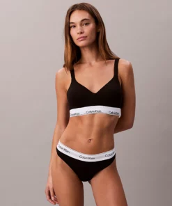 Calvin Klein Thong – Icon Cotton Modal Black