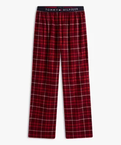 Tommy Hilfiger Original Flannel Pyjama Bottoms Red Reiker Tartan