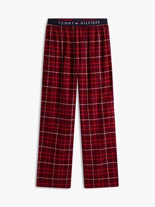 Tommy Hilfiger Original Flannel Pyjama Bottoms Red Reiker Tartan