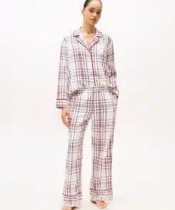 Tommy Hilfiger Essential Flannel Pyjamas And Slippers Gift Box