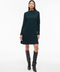 Viforcea Boatneck Dress Ponderosa Pine