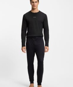 Boss Cotton Pyjama Set Black
