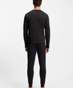 Boss Cotton Pyjama Set Black