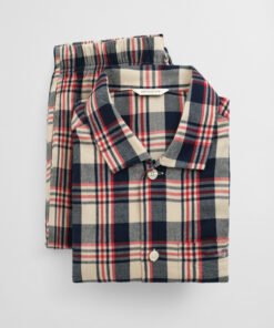 Gant Flannel Check Pyjama Set Ruby Red