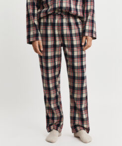 Gant Flannel Check Pyjama Set Ruby Red