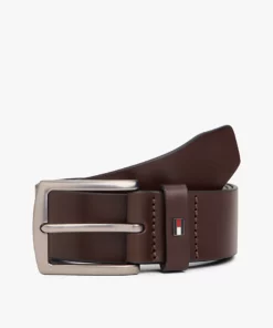 Tommy Hilfiger Denton Leather Belt Gift Box Coffee Bean