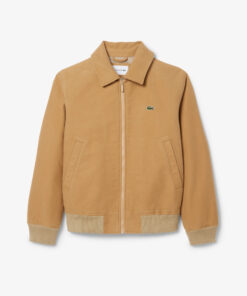 Lacoste Men's Padded Moleskin Jacket Beige