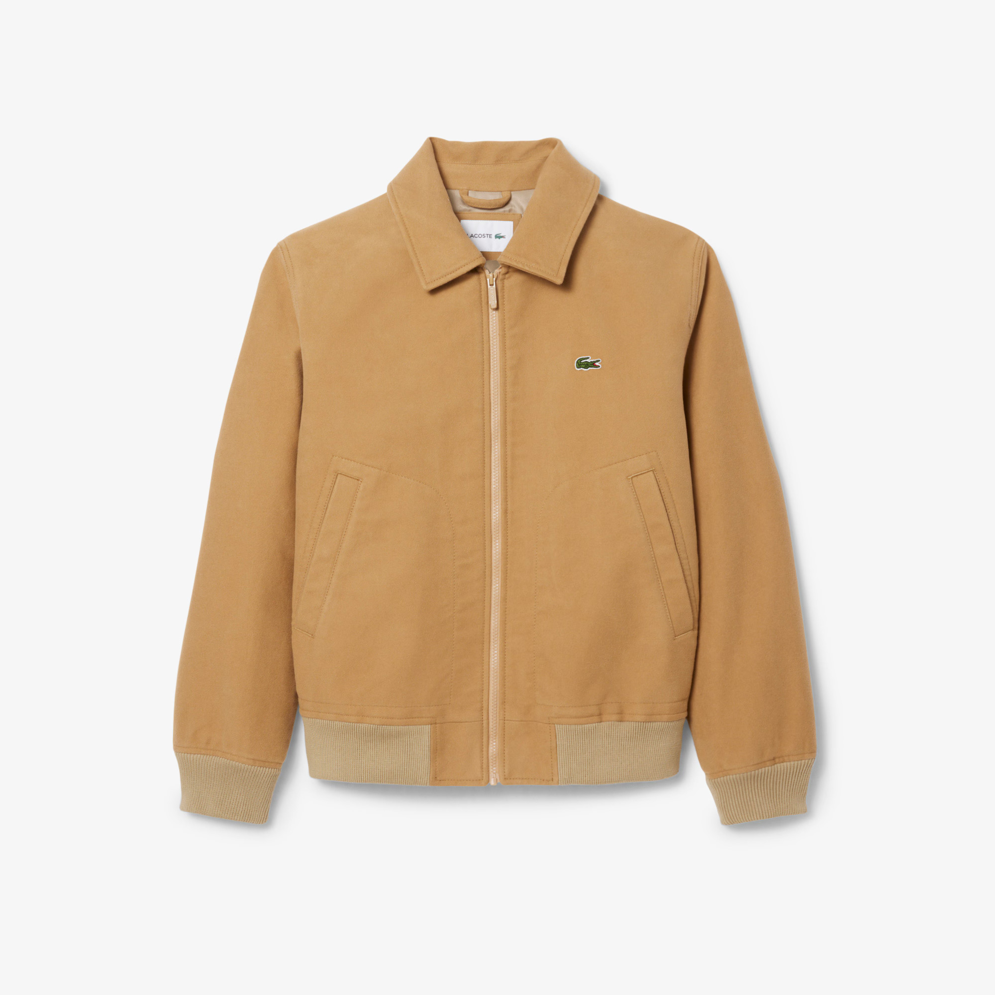 Lacoste Men's Padded Moleskin Jacket Beige Lacoste Men's Padded Moleskin Jacket Beige